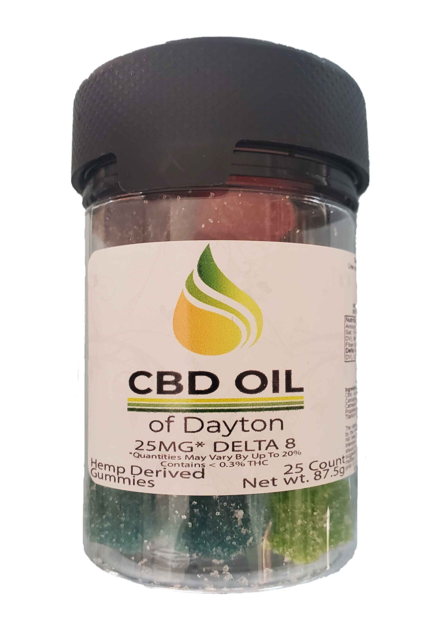 delta 8 thc gummies 25 mg 25 count jar