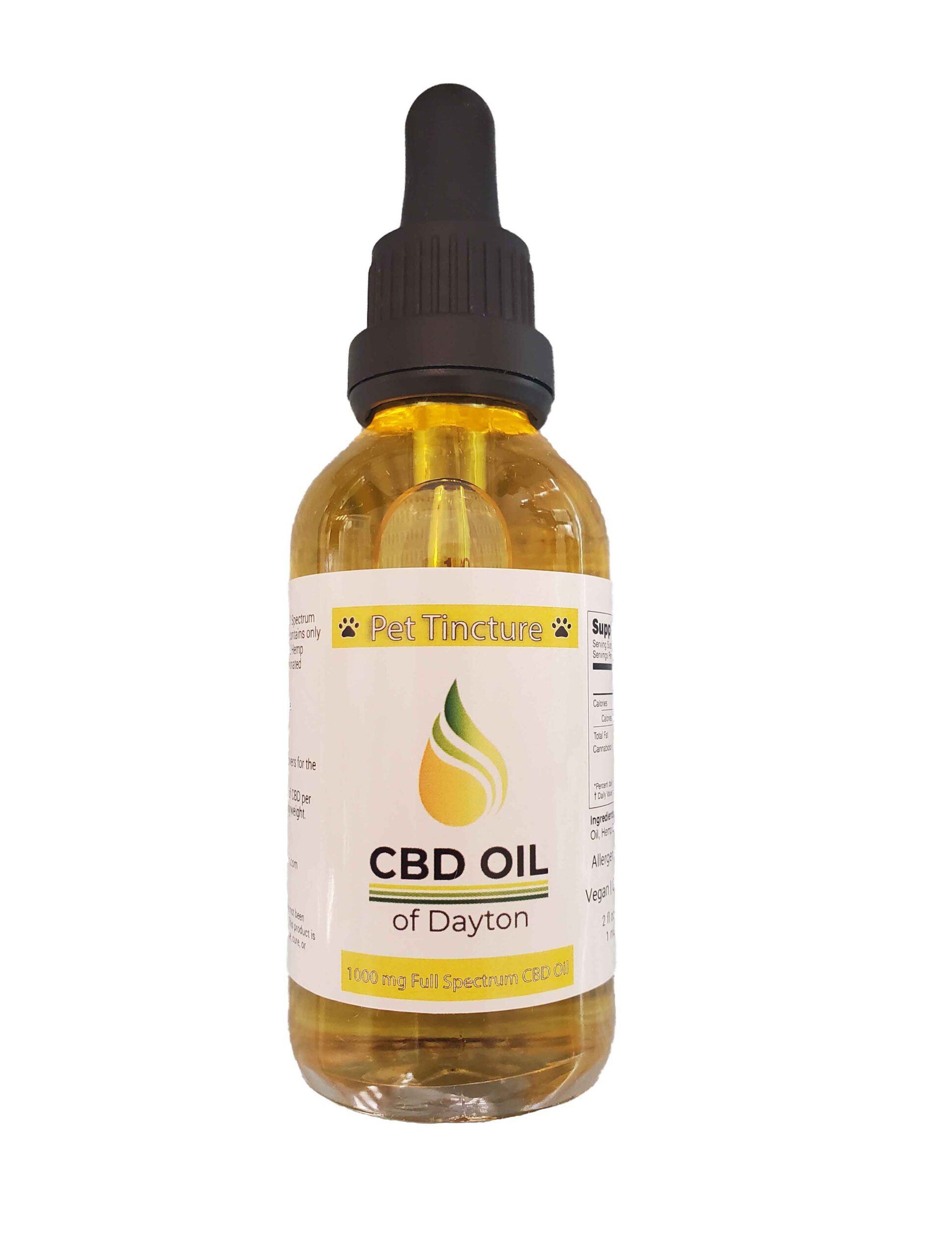 pet oil 1000 mg bottle