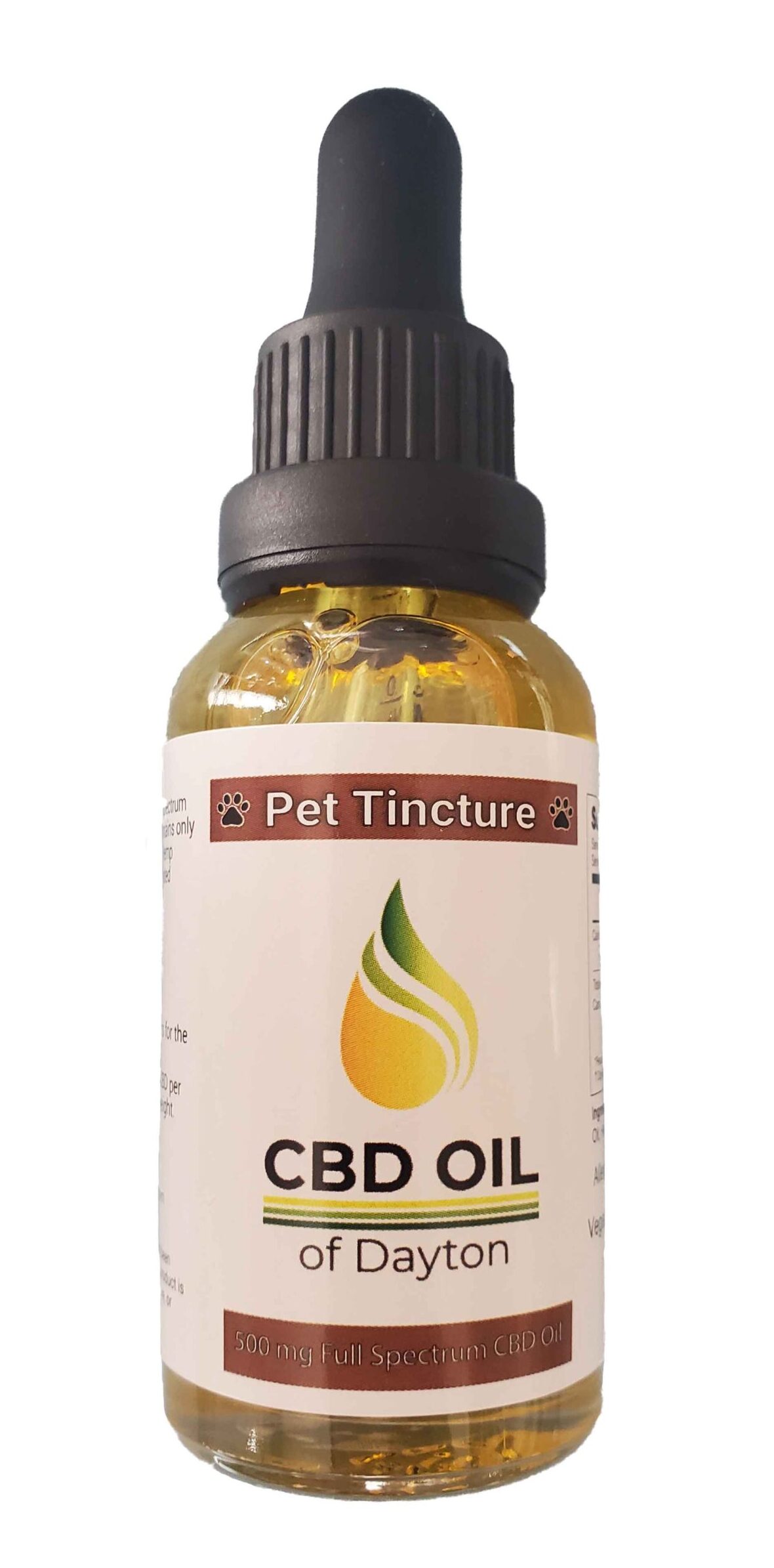 pet oil 500 mg bottle