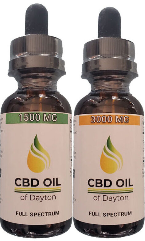 Full spectrum and Isolate CBD oils side by side