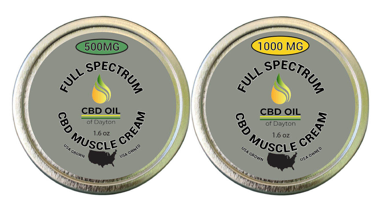 CBD muscle creams side by side